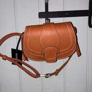 Rachel Zoe Brown Edessi Vegan Leather CrossBody Bag Handbag, NWT New w/ Tags